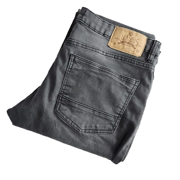 Jeanius Akademiks Jeans Men's Size 32x30 Black Straight Fit Quality Demin - Picture 12 of 16